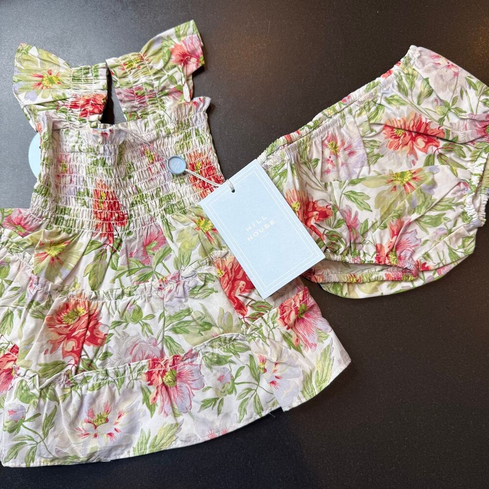 NWT Hill House Tiny Ellie Nap Dress Peony Floral 6-12M Baby